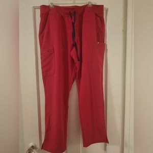Figs Ultra Rose (Limited Edition color) Yola 2.0 skinny scrub pants XL